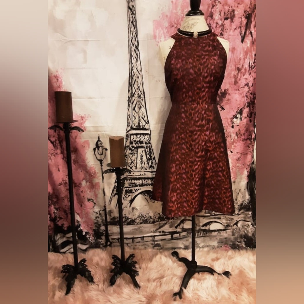 Calvin Klein dress, size 14, Wine color.